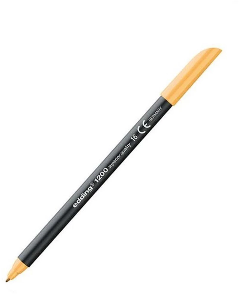 Μαρκαδόρος Edding 1200 Ανεξίτηλος Ψιλής Γραφής 0.5-1mm Πορτοκαλί Ανοιχτό