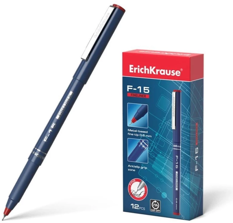 Στυλό ErichKrause F-15 Fineliner 0.6mm Κόκκινο 37067
