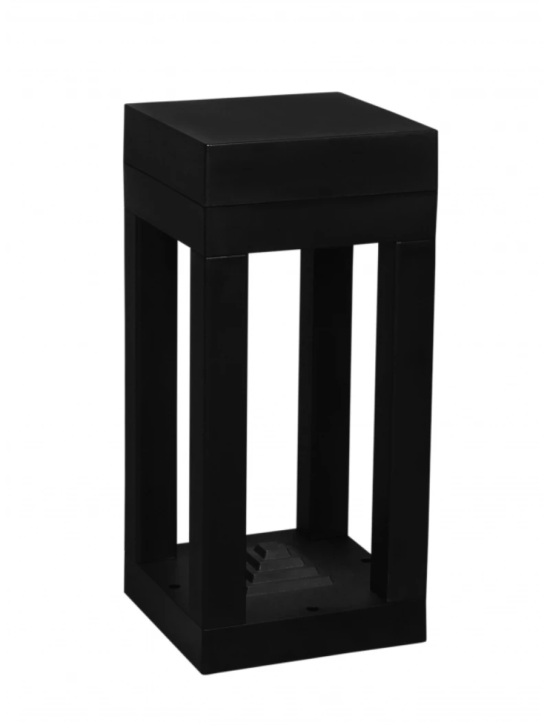 D-285 BLACK ΕΔΑΦΟΥΣ ΤΕΤΡΑΓΩΝΟ GU10 ΠΛΑΣΤΙΚΟ 16x16x35cm