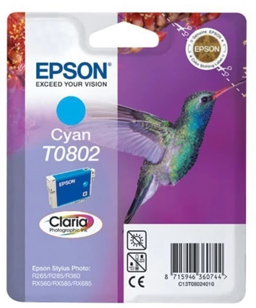 Μελάνι Epson T0802 Cyan C13T08024011