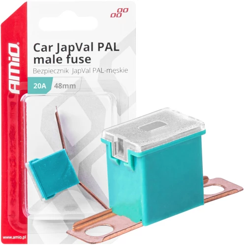 ΑΣΦΑΛΕΙΑ JapVal PAL ΑΡΣΕΝΙΚΗ 48mm 20A ΣΕ ΓΑΛΑΖΙΟ ΧΡΩΜΑ AMIO - 1 Τεμ.