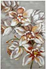 Πίνακας σε καμβά Flourish I Inart 80x3x120εκ