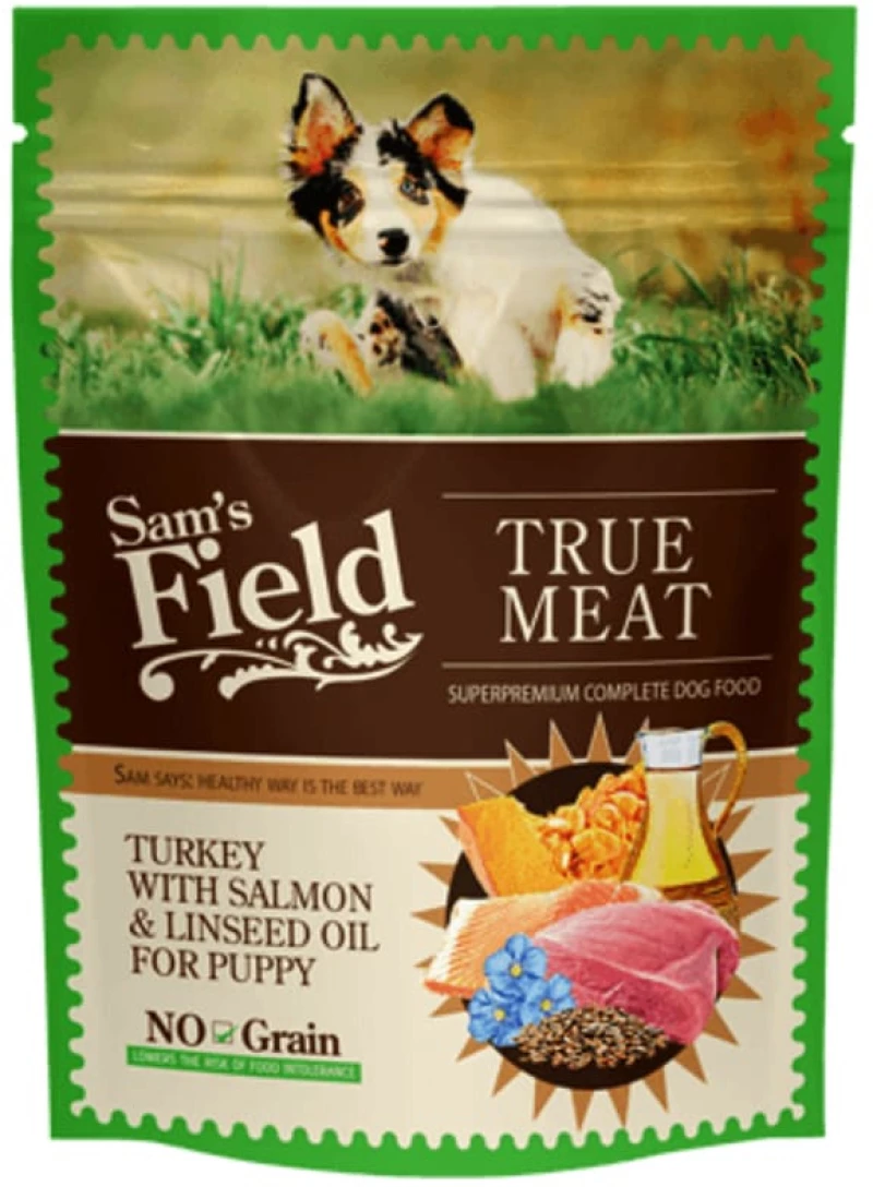 SAM’S FIELD PUPPY TURKEY WITH SALMON & LINGONBERRY 260GR