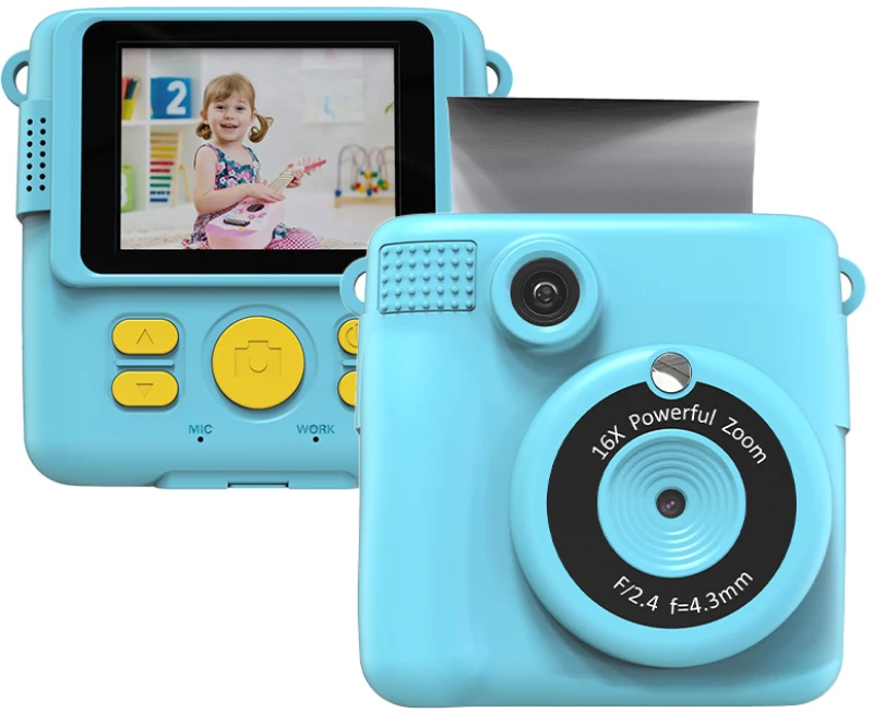 LAMTECH KID INSTANT CAMERA WITH FLASH BLUE