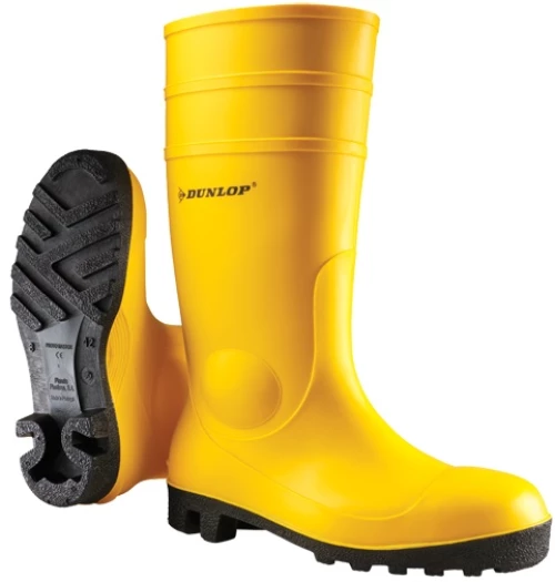 Γαλότσα αδιάβροχη ασφαλείας Unisex κίτρινη Dunlop Protomastor S5 010