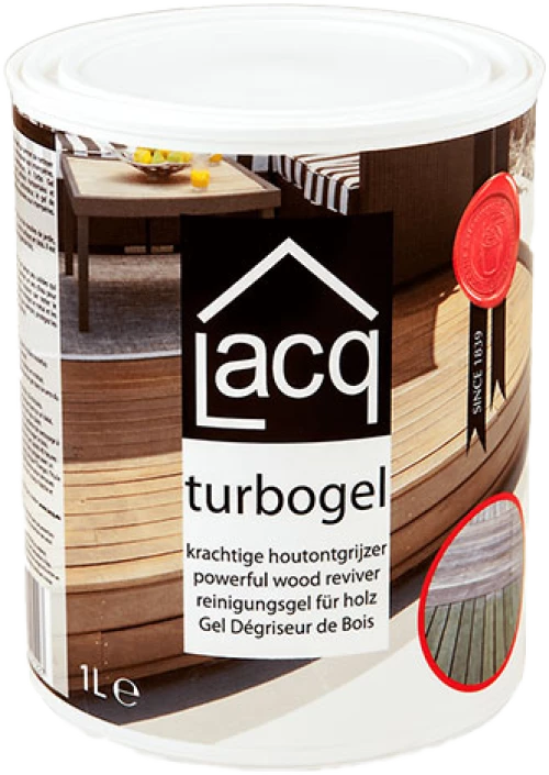 Ισχυρό καθαριστικό ξύλου τζελ Lacq Turbogel 1LT