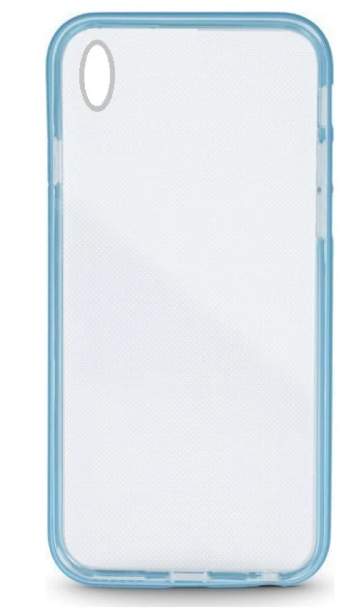 Hybrid Metal Matt Case for Sony Xperia M4 Aqua Transparent Blue