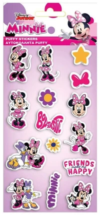 Αυτοκόλλητα Puffy 10x22εκ Minnie