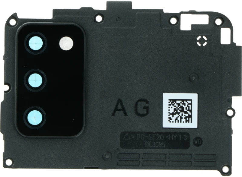 Πλαίσιο Μητρικής με Τζαμάκι Κάμερας / Back Bracket with Camera Lens and Bezel for Samsung Galaxy A02s