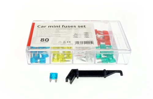 ΑΣΦΑΛΕΙΕΣ MINI 80ΤΕΜ ΔΙΑΦΟΡΕΣ ΣΕ ΚΟΥΤΙ 10x5A/10x7.5A/20x10A/10x15A/10x20A/10x25A/10x30A 02225/AM
