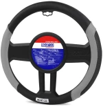 Κάλυμμα Τιμονιού Δερματίνη μαύρ-γκρι 1τμχ Sparco 169.SPC1113GR