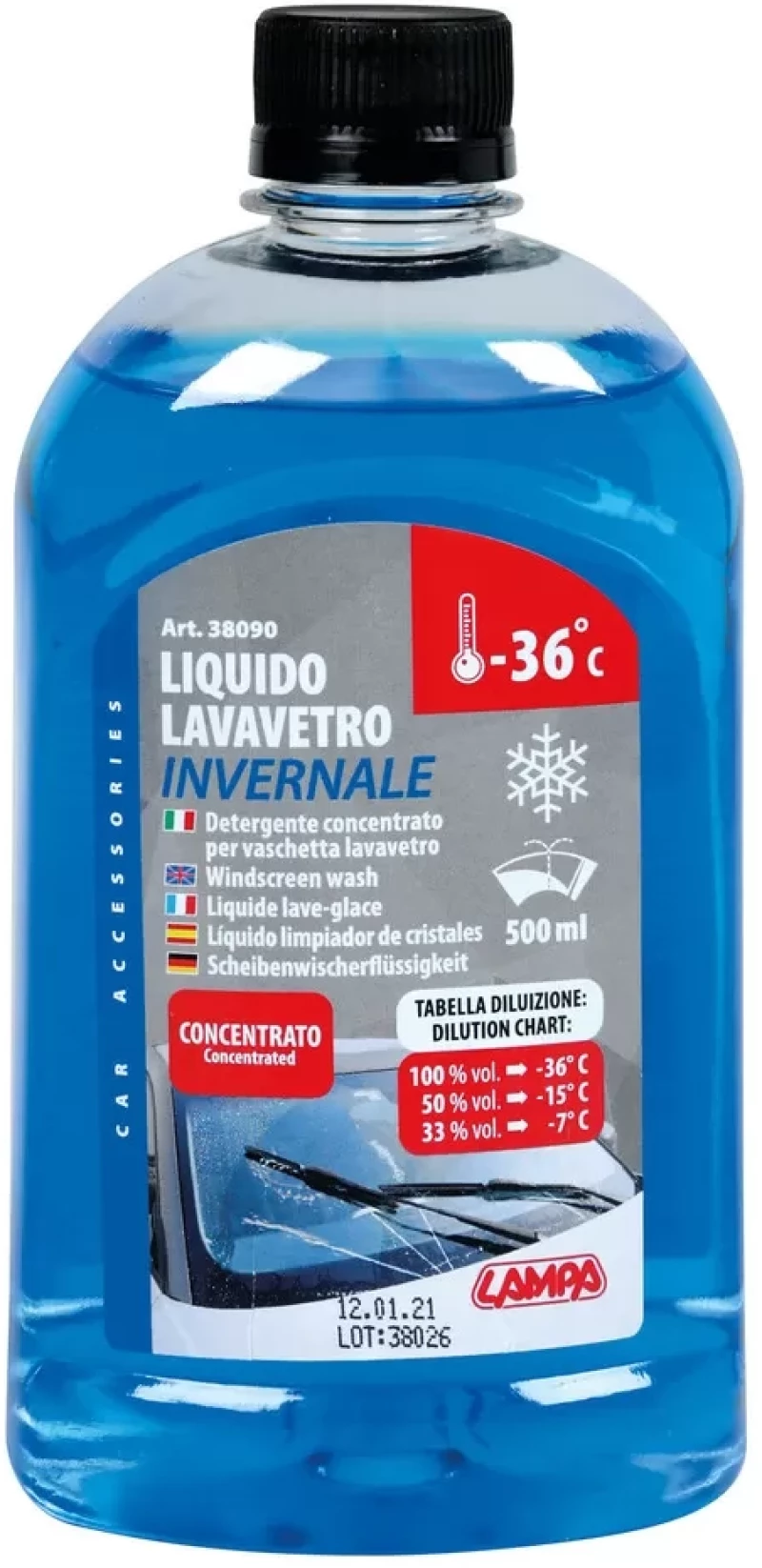 ΥΓΡΟ ΠΑΡΜΠΡΙΖ (ΥΑΛΟΚΑΘΑΡΙΣΤΗΡΩΝ) SCREEN WASH -360 C 500 ml L3809.0