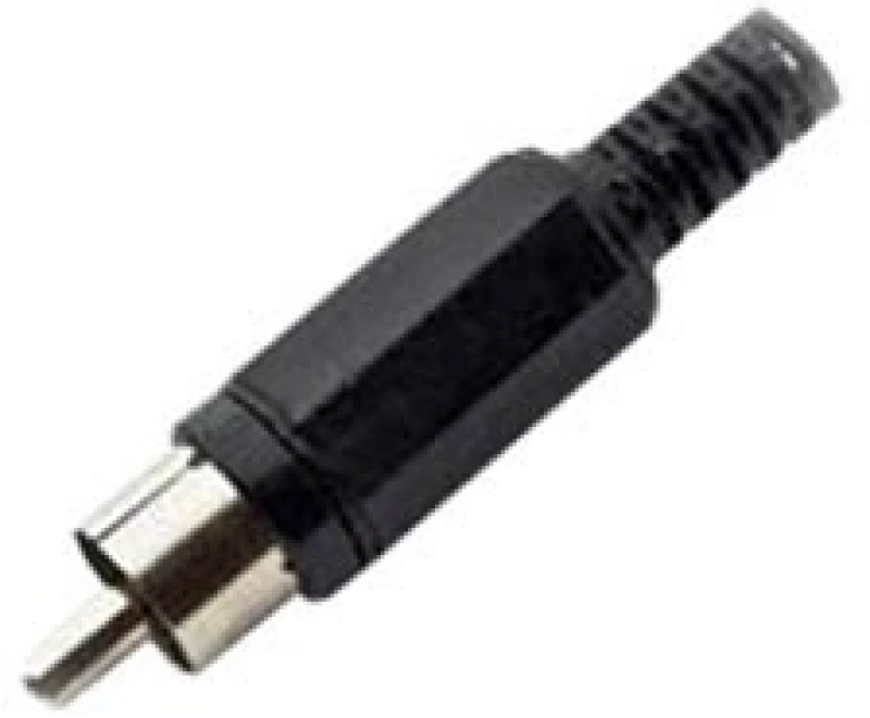 Ultimax, RP158N, RCA Αρσενικό Πλαστικό Νίκελ ID5mm² Μαύρο