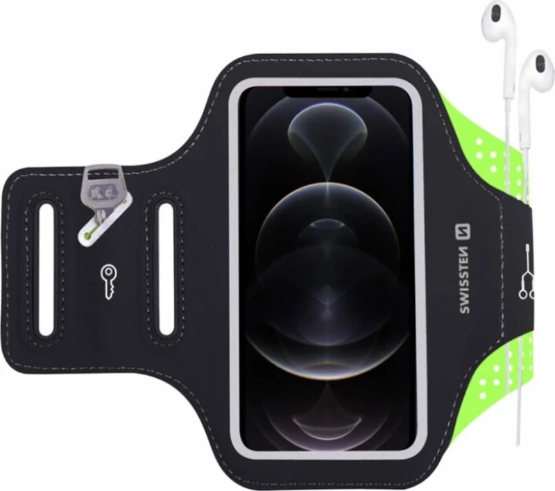 Swissten Θηκη Μπρατσου Αδιαβροχη έως 7" Μαύρο SW32903300 arm band