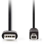 NEDIS CCGL60101BK30 USB 2.0 CABLE, USB-A MALE - USB-B MALE 4.5W 480Mbps 3.00m BLACK