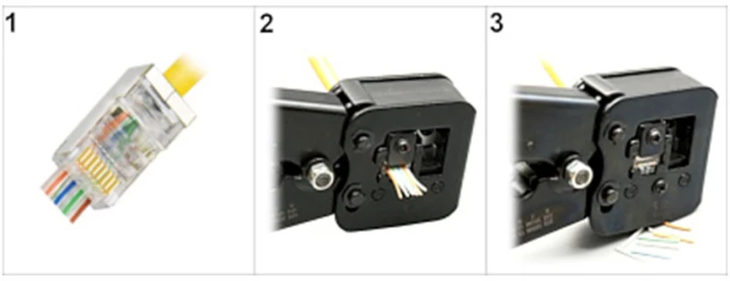 RJ45T SHIELDED MODULAR PLUG EZ TYPE