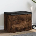 Παγκάκι Αποθήκευσης Καπνιστή Δρυς 62x42x45 εκ. από Επεξ. Ξύλο Καφέ 835044