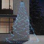 Χριστ. Δέντρο Τοίχου Εξ/Εσ. Χώρου Λευκό 5μ.720LED & Μετ. Γάντζο Λευκό 328645