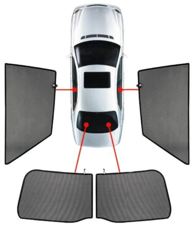 LAND ROVER EVOQUE 3D 2011+ ΚΟΥΡΤΙΝΑΚΙΑ ΜΑΡΚΕ CAR SHADES - 4 ΤΕΜ. PVC.LRO-EV-3-A