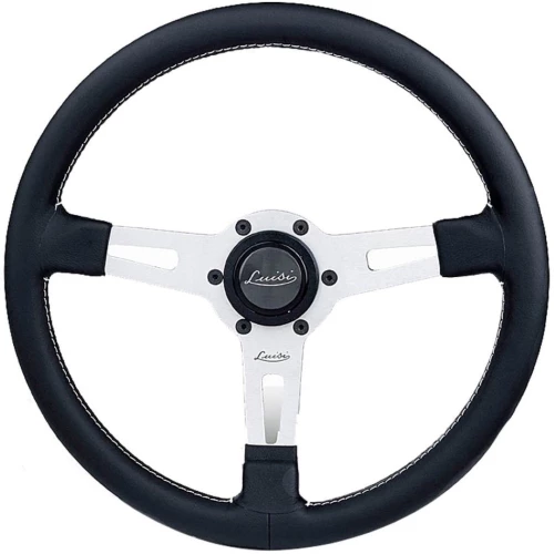 ΤΙΜΟΝΙ SHARAV 340 ΜΑΥΡΟ 340mm ΔΕΡΜΑΤΙΝΟ ΤΡΙΑΚΤΙΝΟ ΜΕ ΑΣΗΜΙ ΛΑΜΑ ΤΙΜ.23451/01/LU
