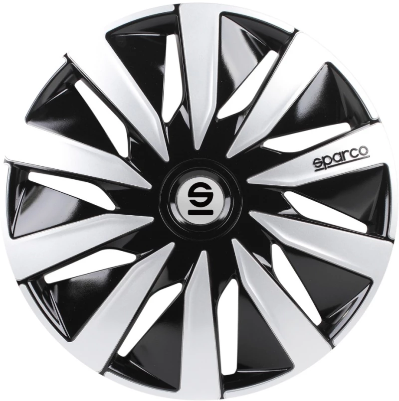 Τάσια Τροχών Lazio 14  μαύρο- ασημί 4τμχ Sparco 008.SPC1491BKSV