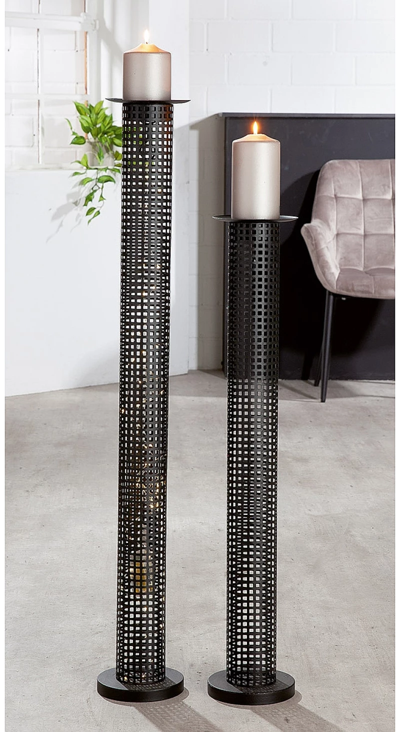Κηροπήγιο ArteLibre Μαύρο Μέταλλο 102cm