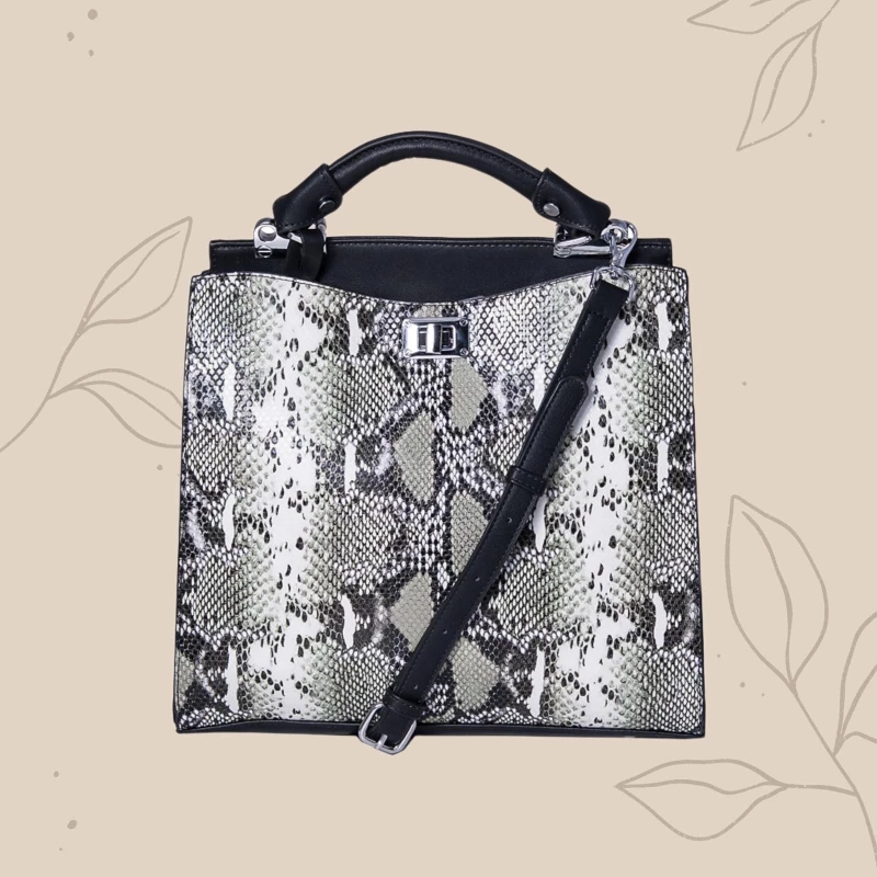 V-STORE ΤΣΑΝΤΑ ΧΕΙΡΟΣ ANIMAL PRINT 19860 + ΔΩΡΟ  Nécessaire_ΓΚΡΙ