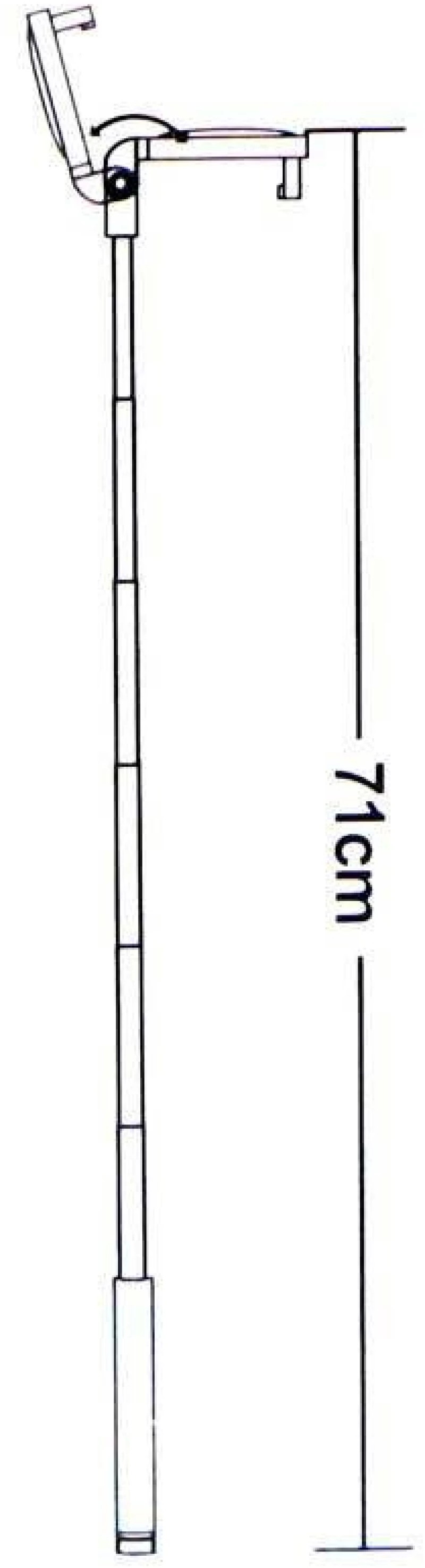 Selfie Stick MONOPOD EARLDOM WITH JACK CABLE  71CM BLACK ET-ZP12