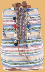 V-STORE BOHO ΤΣΑΝΤΑ ΣΑΚΙΔΙΟ ΠΛΑΤΗΣ ΠΟΥΓΚΙ ΜΕ ΠΟΝ ΠΟΝ 188803_ΚΙΤΡΙΝΟ