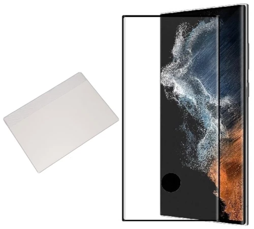 GL527 TEMPERED GLASS FOR SAMSUNG S22 ULTRA 9H CURVED WITH SENSORE HOLE FULL GLUE BLACK