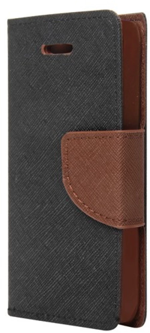 BOOK CASE ΓΙΑ IPHONE 6/6S BLACK BROWN IK632_ΜΑΥΡΟ