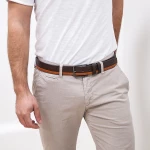 Δερμάτινη Ζώνη Harvey Miller Polo Club 104003.155COFFEE
