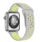 OEM Silicone Band for Apple Watch 42-44-45mm (Grey/Yellow) 111.0214