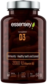 ESSENSEY Vitamin D3 2000 IU [120 Κάψουλες]