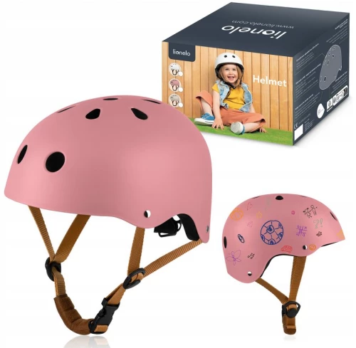 Lionelo "Helmet" Παιδικό Κράνος Ποδηλασίας 50-56cm Pink Rose