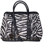 V-store Τσάντα Χειρός Animal Print 19870 + ΔΩΡΟ Nécessaire_ΜΑΥΡΟ