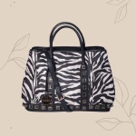 V-store Τσάντα Χειρός Animal Print 19870 + ΔΩΡΟ Nécessaire_ΜΑΥΡΟ