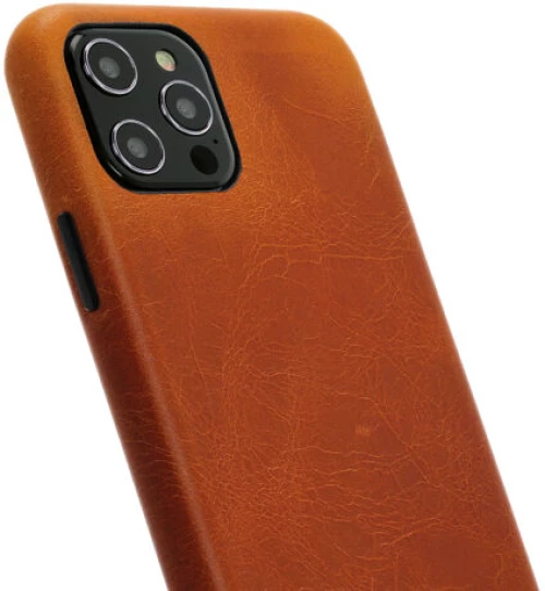 Minim (MM-10244) Minim Backcover - Cognac, Apple iPhone 12 Pro Max
