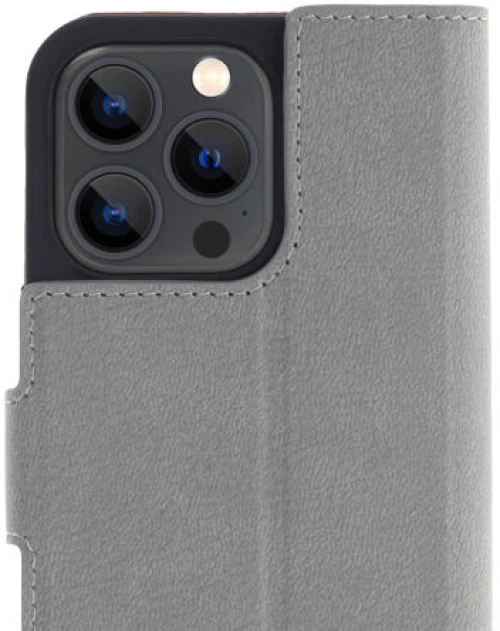 Promiz (PZ-10349) Wallet Case - Light Grey, Apple iPhone 13 Pro