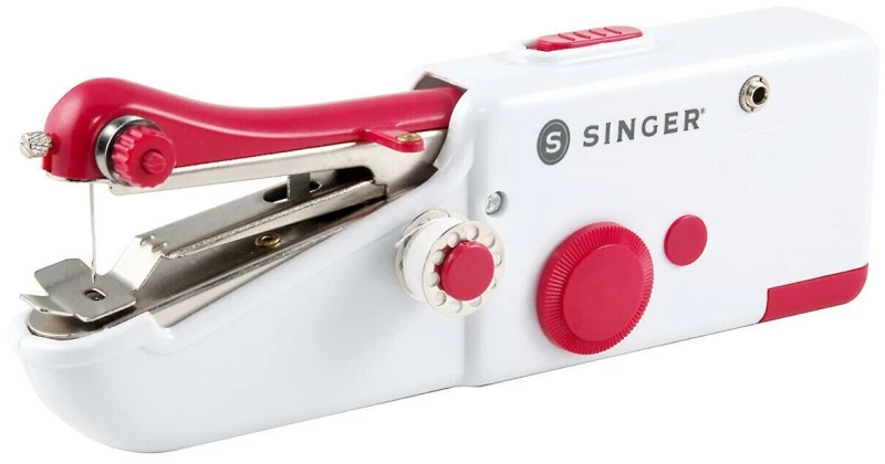 SINGER Stitch Sew Quick Mini mechanical sewing machine AA Battery White