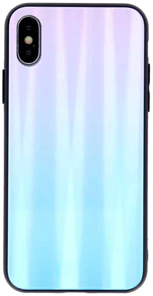 Aurora Glass case for Samsung Galaxy A32 4G blue- pink