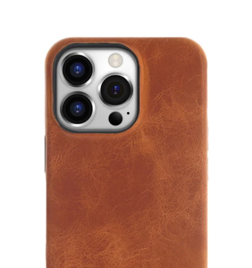 Minim (MM-10376) Minim Backcover - Cognac, Apple iPhone 14 Pro