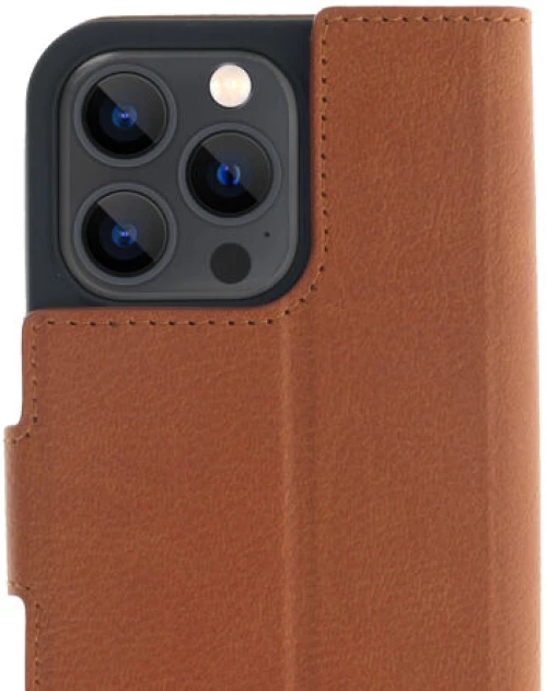 Promiz (PZ-10422) Wallet Case - Brown, Apple iPhone 14 Pro Max