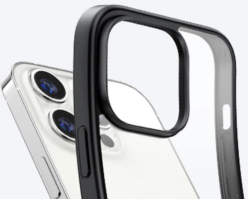 Ugreen LP635 Kickstand Protective Case Hard Cover with Gel Frame and Built-in Stand for iPhone 14 Pro Black (90926)