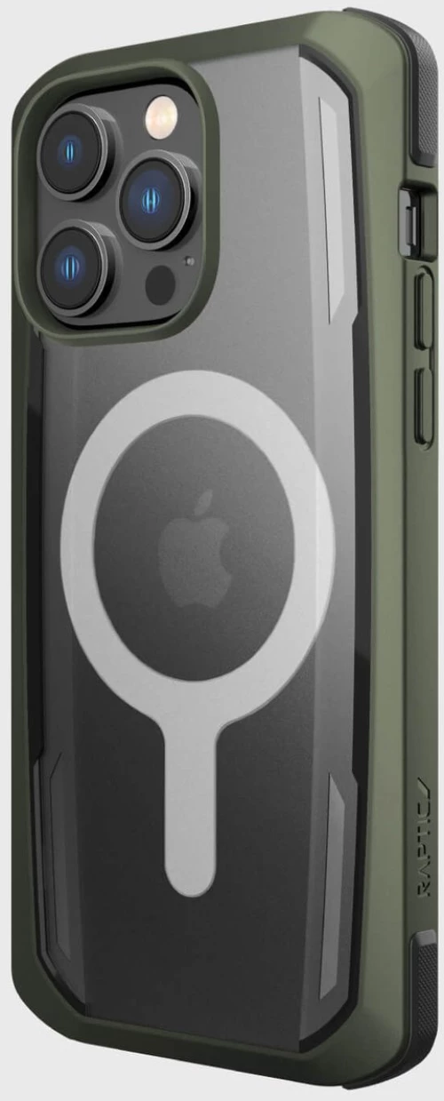 Raptic X-Doria Secure Case iPhone 14 Pro with MagSafe armored cover green