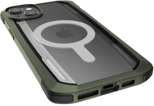 Raptic X-Doria Secure Case iPhone 14 Pro with MagSafe armored cover green