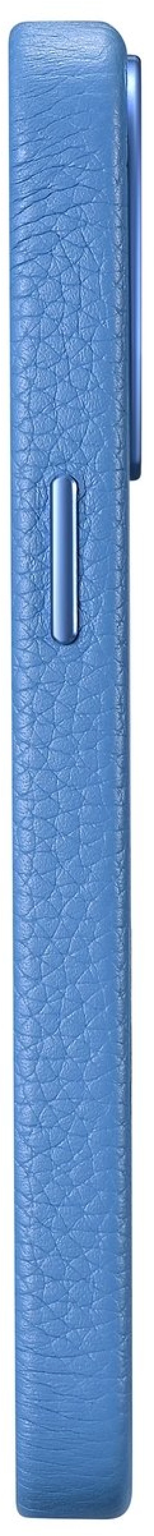 iCarer Litchi Premium Leather Case iPhone 14 Pro Max Magnetic Leather Case with MagSafe Light Blue (WMI14220712-LB)
