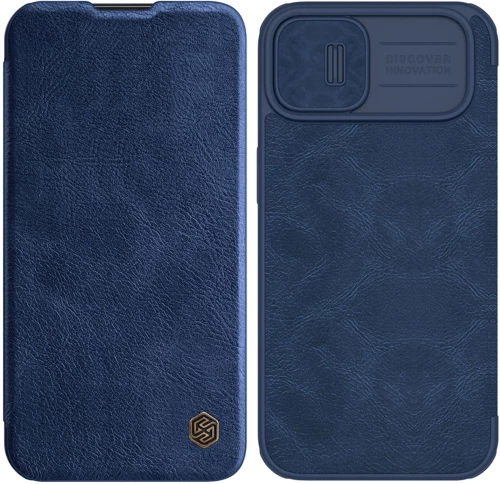 Nillkin Qin Pro Leather Case iPhone 14 Plus 6.7 2022 Blue