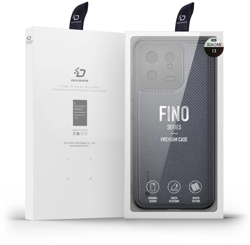 Dux Ducis Fino case for Xiaomi 13 cover with silicone frame gray