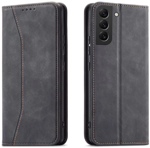 Magnet Fancy Case for Samsung Galaxy S23+ flip cover wallet stand black